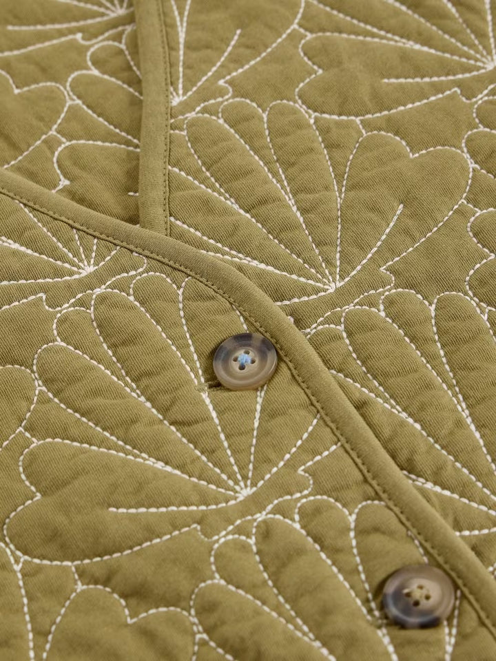 AYRA QUILTED GILET GREEN MLT