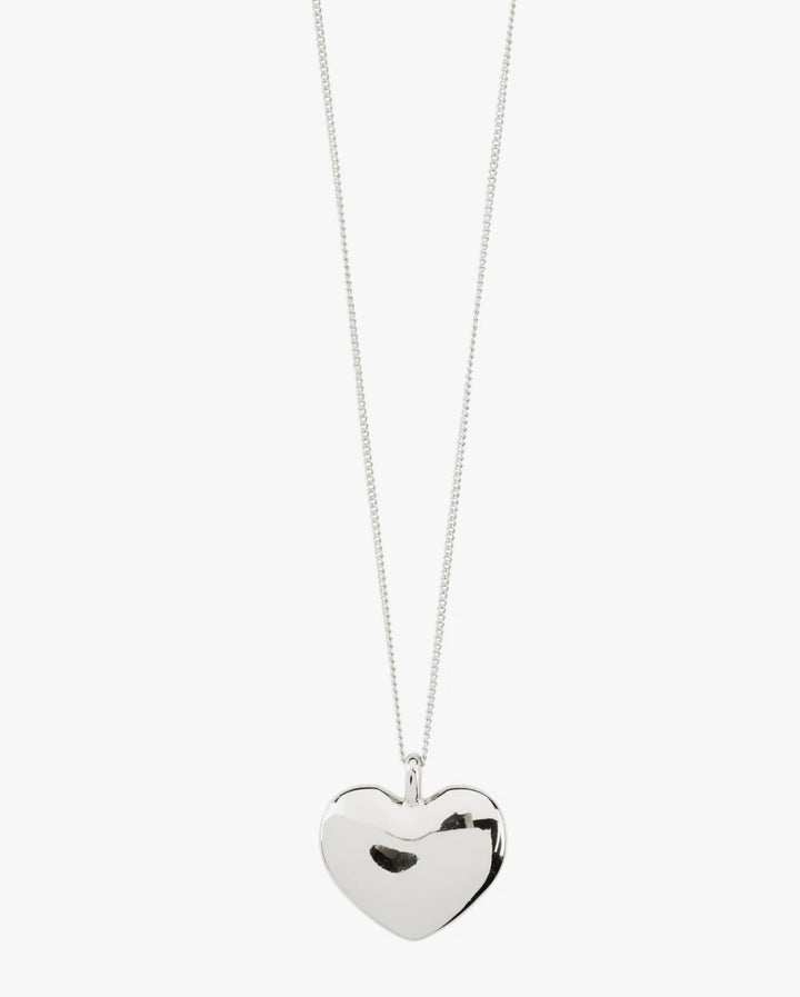 SOPHIA HEART PENDANT NECKLACE SILVER PLATED