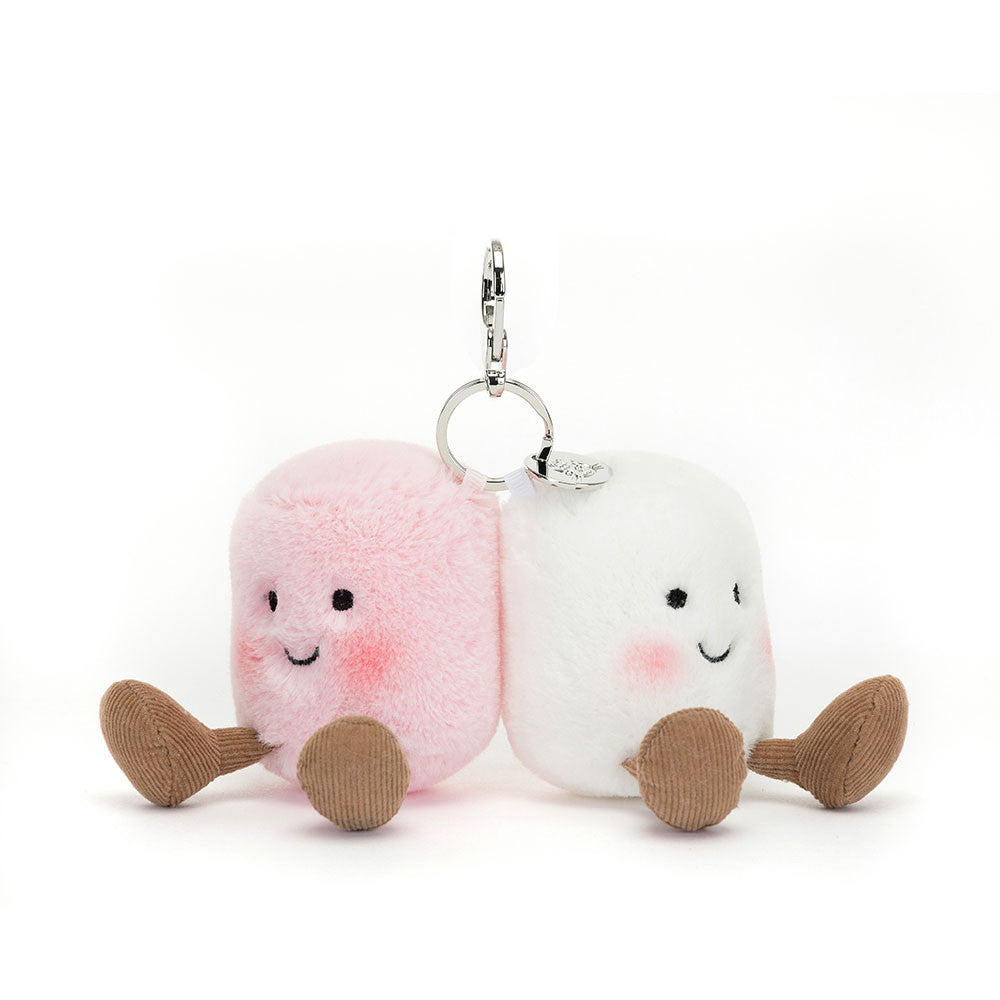 AMUSEABLES PAIR OF MARSHMALLOWS BAG CHARM