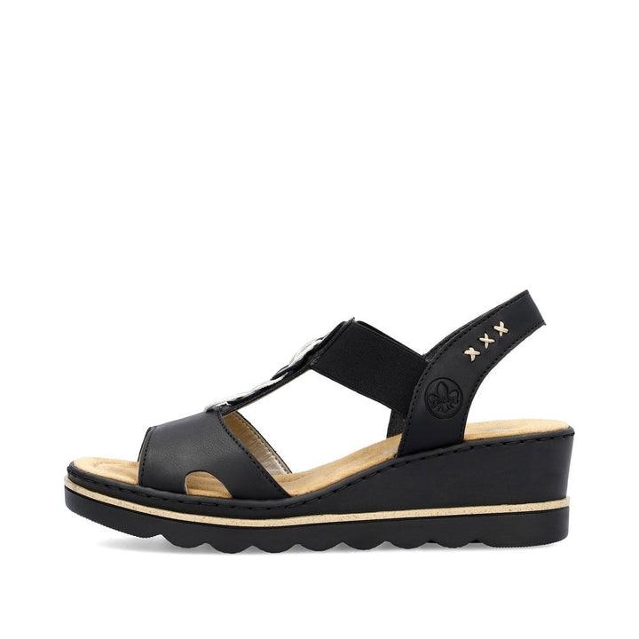 67498-00 LADIES' SANDALS BLACK SEITL. ANFLECHTER