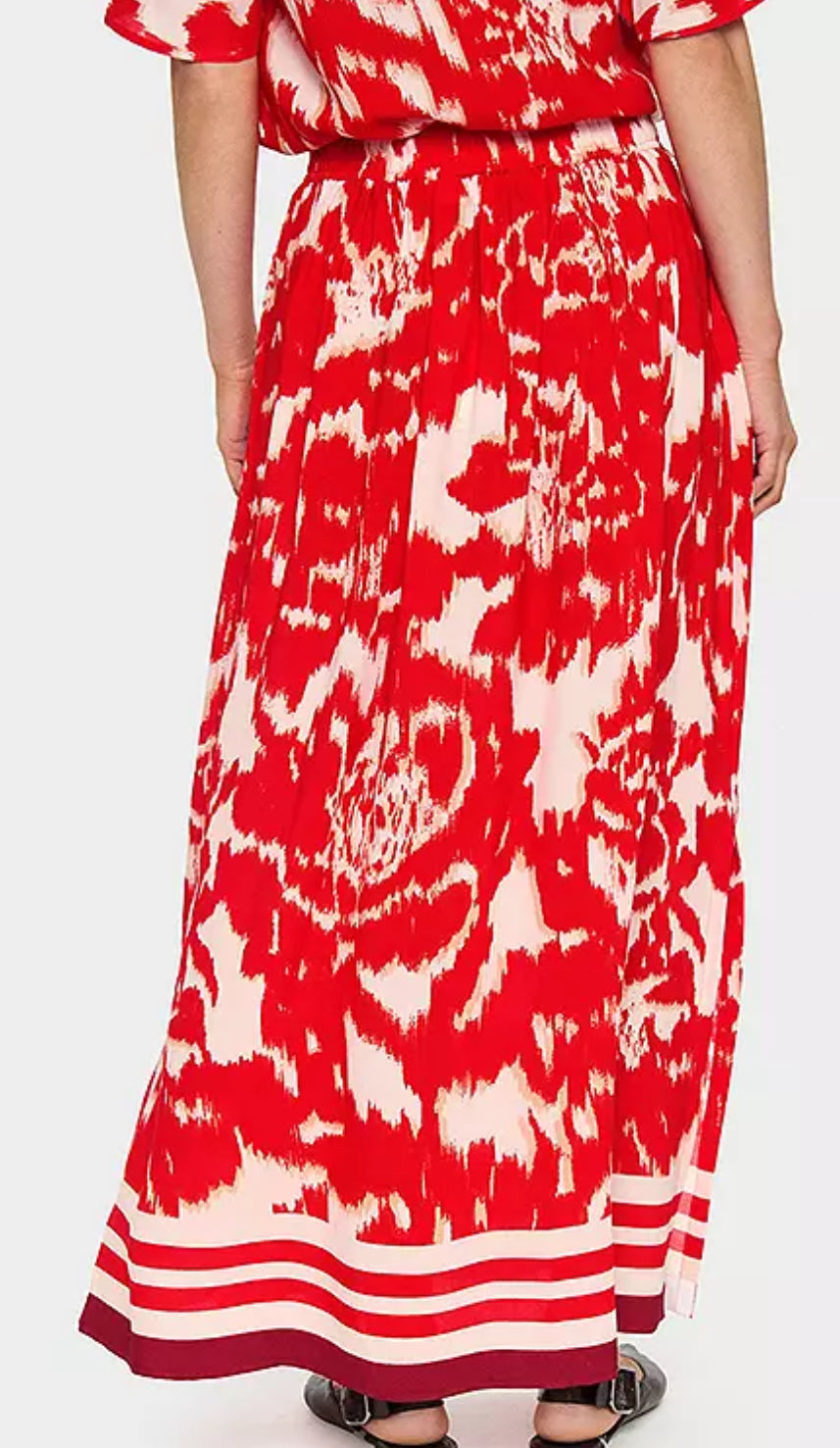 KHLOE SKIRT POINCIANA WATER BLOOMS