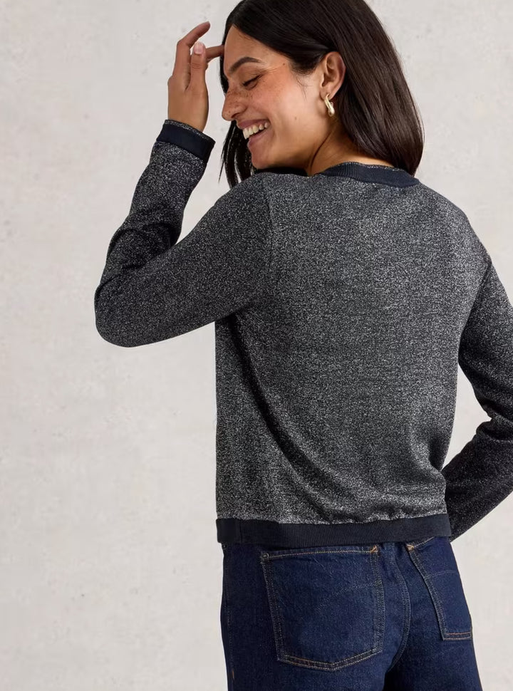 CHARLOTTE SPARKLE CARDI DARK NAVY