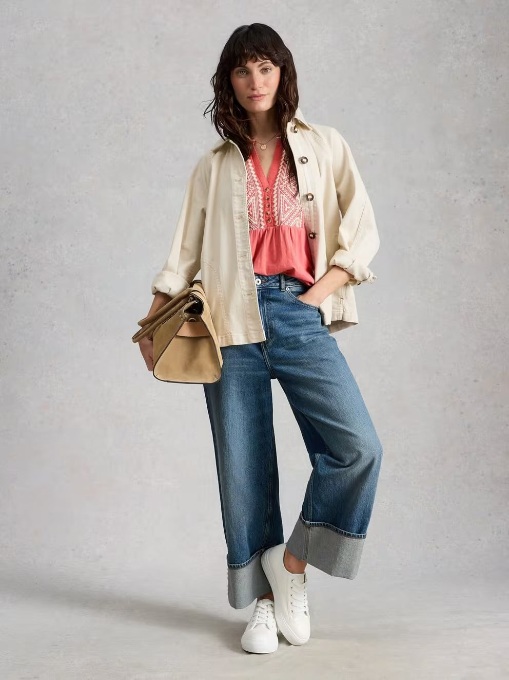 PEONY SLEEVELESS SHIRT MID PINK