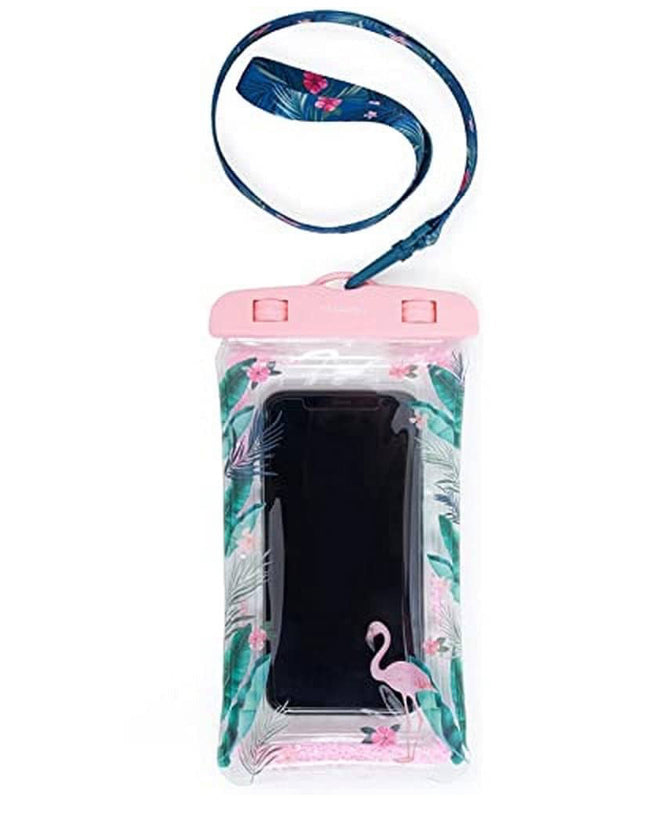 WATERPROOF SMARTPHONE POUCH- FLAMINGO