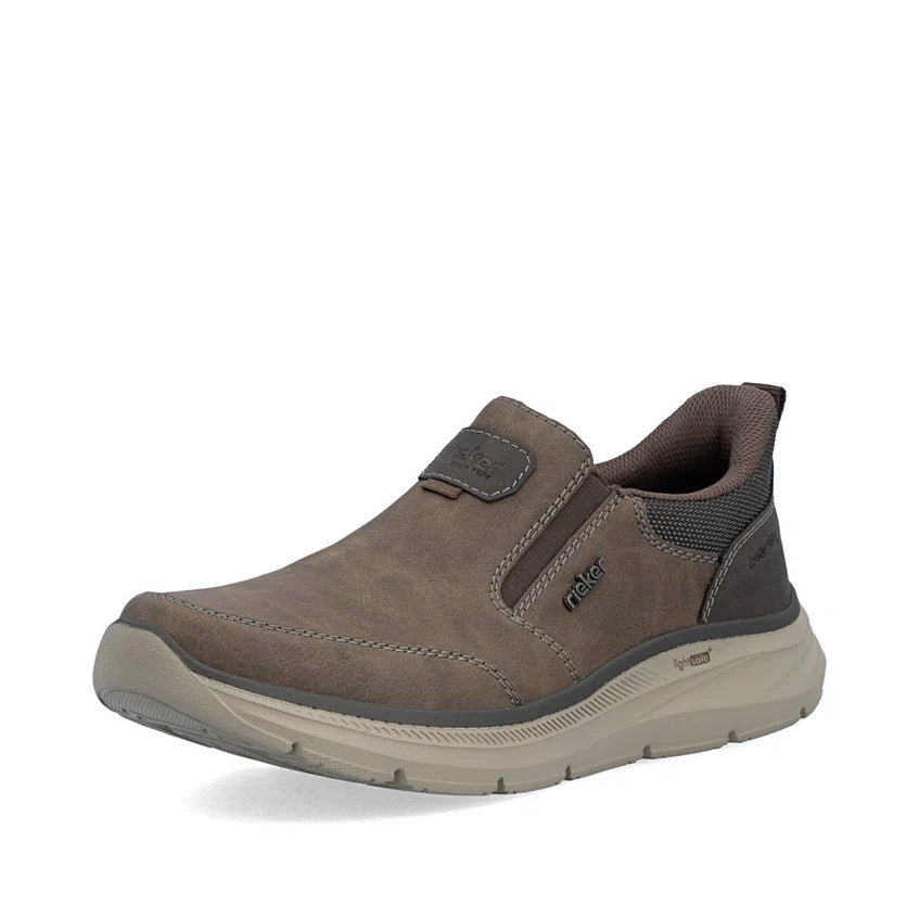 Rieker Men's Brown Slip-On Shoes B1851-25