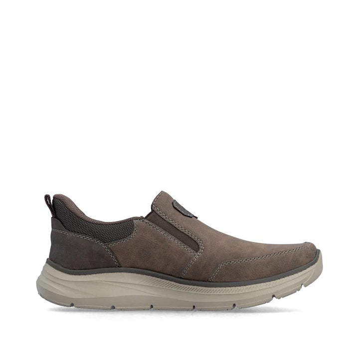 Rieker Men's Brown Slip-On Shoes B1851-25