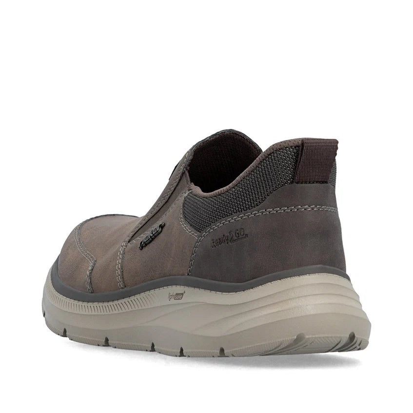 Rieker Men's Brown Slip-On Shoes B1851-25