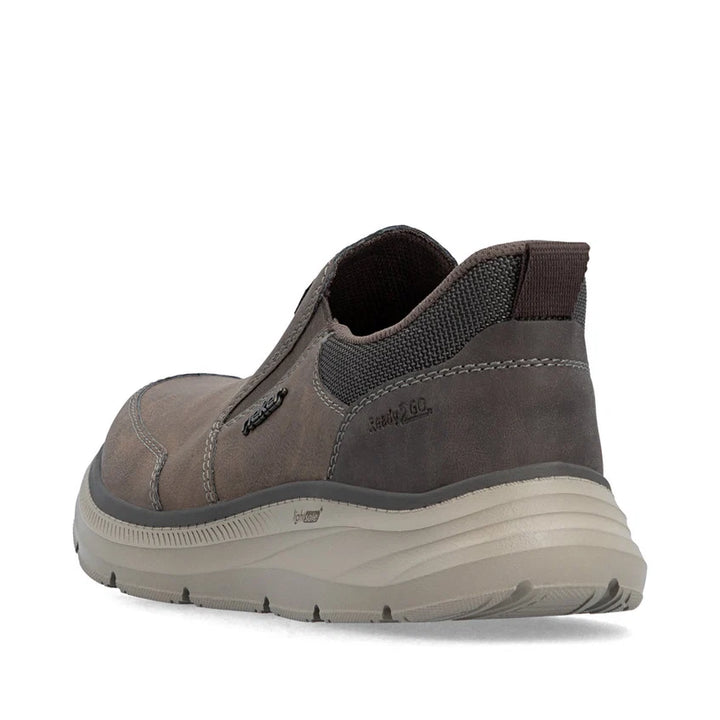 Rieker Men's Brown Slip-On Shoes B1851-25