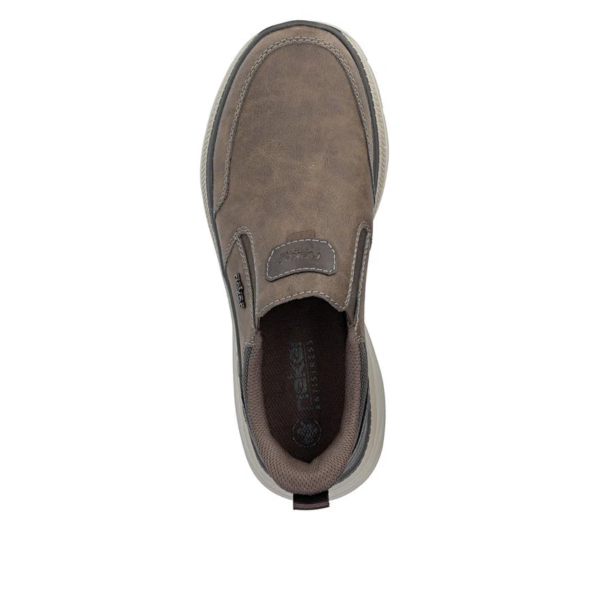 Rieker Men's Brown Slip-On Shoes B1851-25