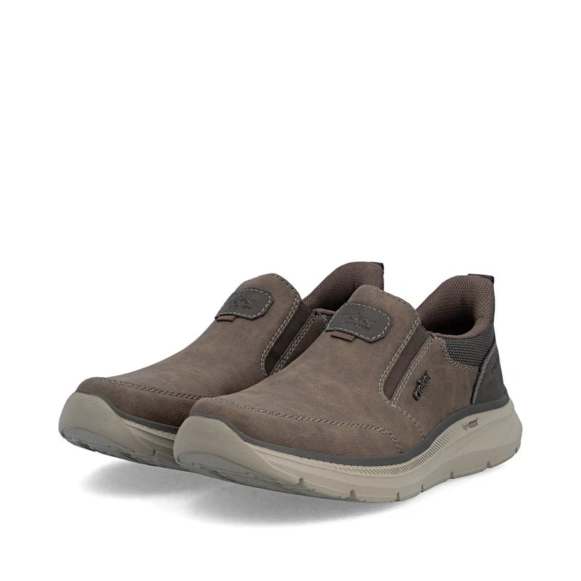 Rieker Men's Brown Slip-On Shoes B1851-25