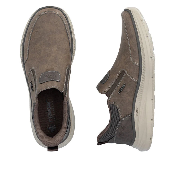 Rieker Men's Brown Slip-On Shoes B1851-25