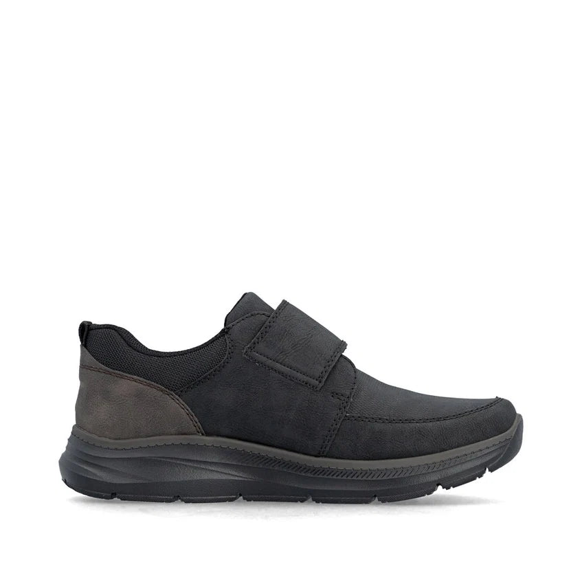 Rieker Men's Black Slip-On Shoes B1854-00