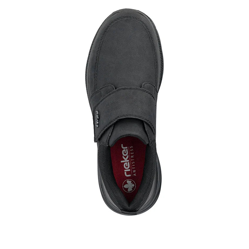 Rieker Men's Black Slip-On Shoes B1854-00