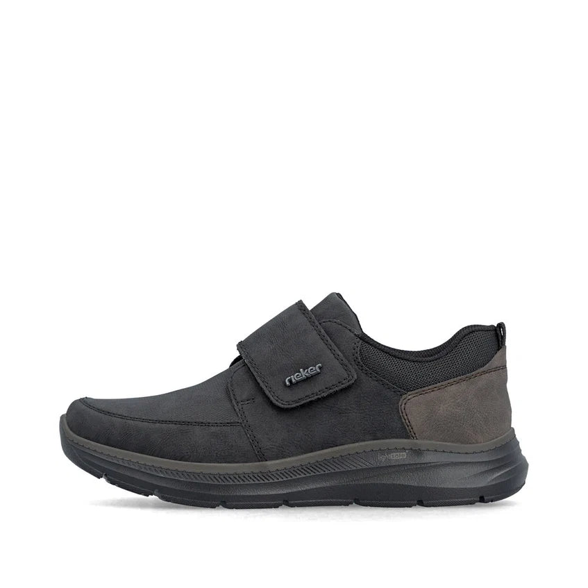 Rieker Men's Black Slip-On Shoes B1854-00