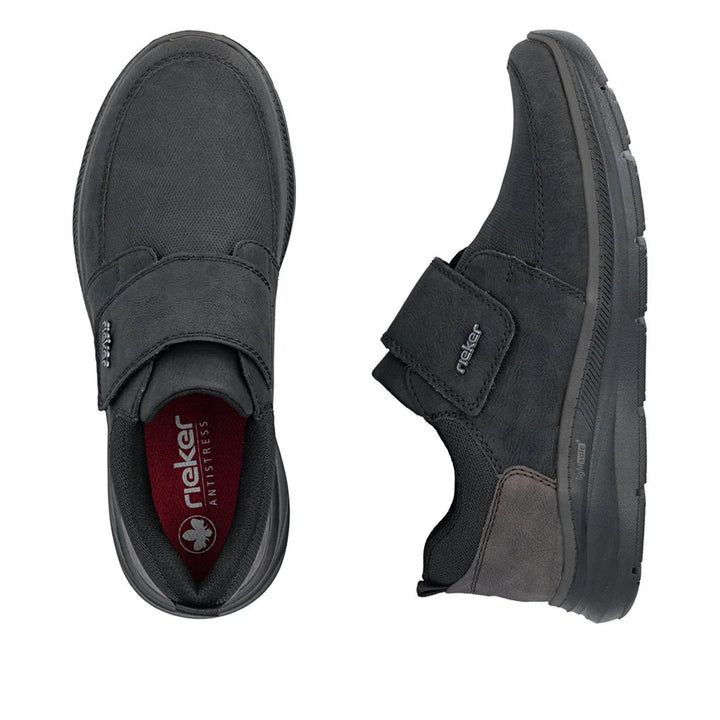 Rieker Men's Black Slip-On Shoes B1854-00
