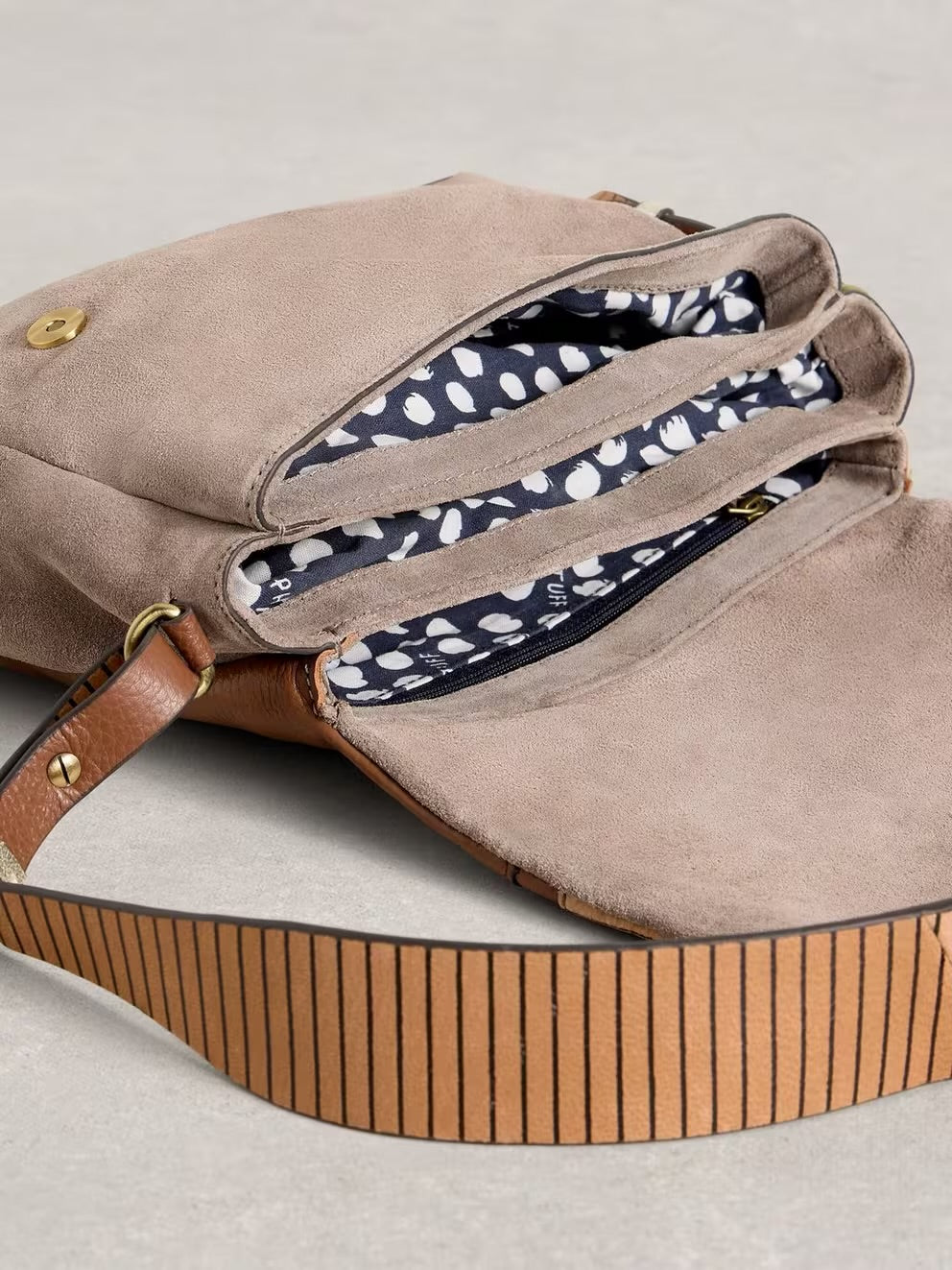 TIGGY CROSSBODY BAG TAN MULTI