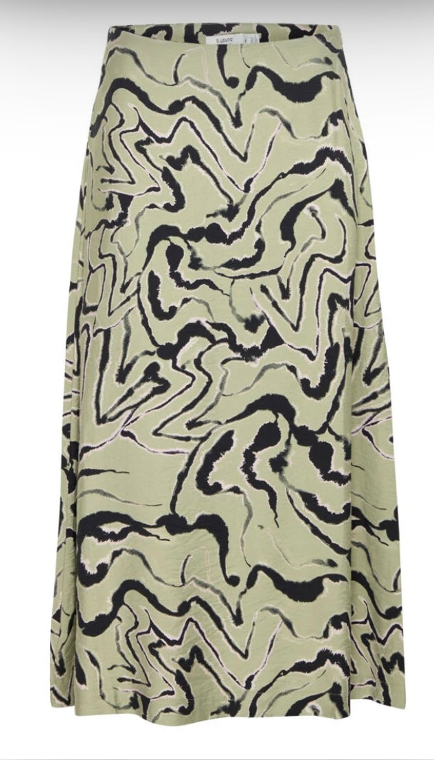 TEA ABSTRACT ANIMAL IHAMMA LONG SKIRT