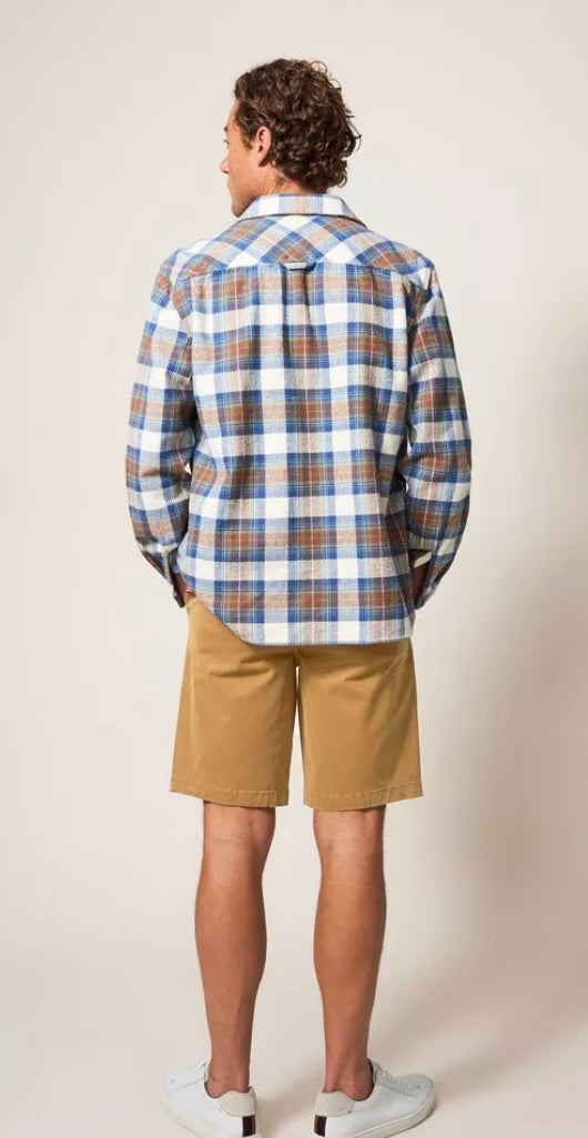 MID BROWN SUTTON ORGANIC CHINO SHORT