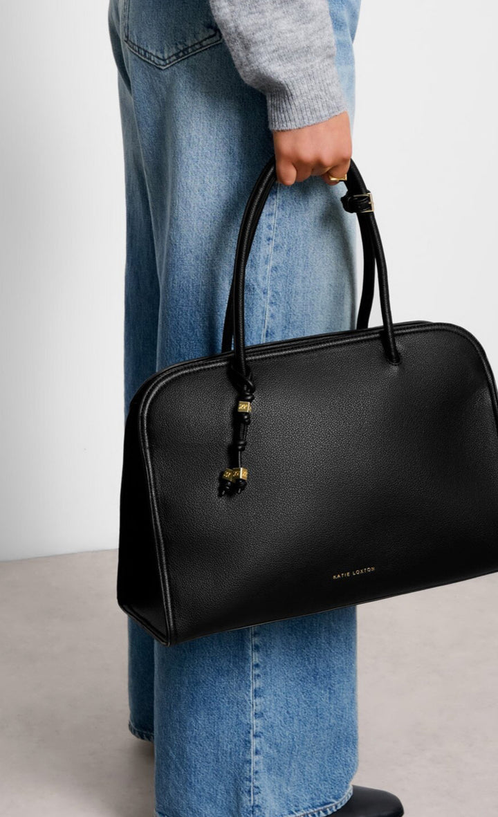 HADLEY SHOULDER TOTE BAG | BLACK