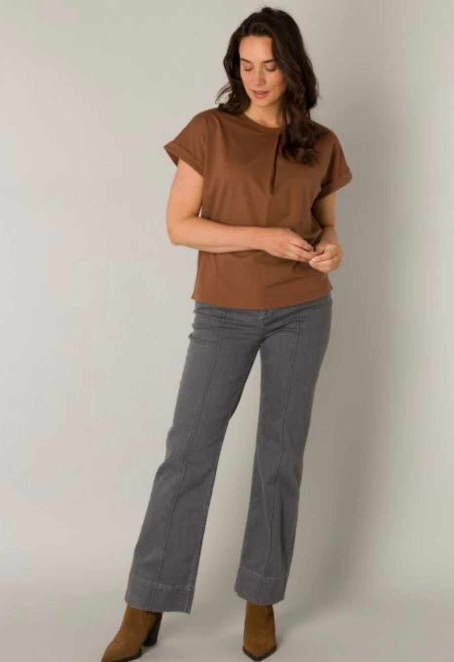 NICOLETTE T-SHIRT CLASSIC BROWN