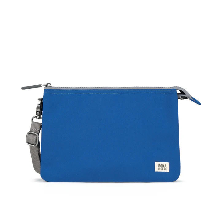 CARNABY GALACTIC BLUE RECYCLED CANVAS XL CROSSBODY BAG