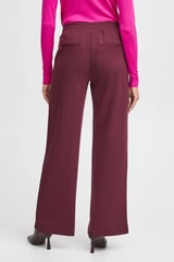 RIZETTA WIDE CROP TROUSER PORT ROYALE