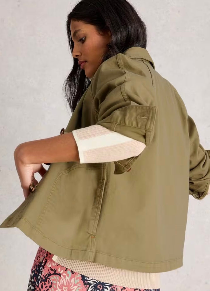 EDEN DENIM JACKET KHAKI GREEN