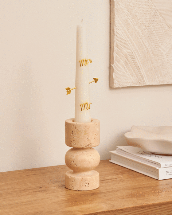 CANDLE CHARM GIFT SET MR & MRS