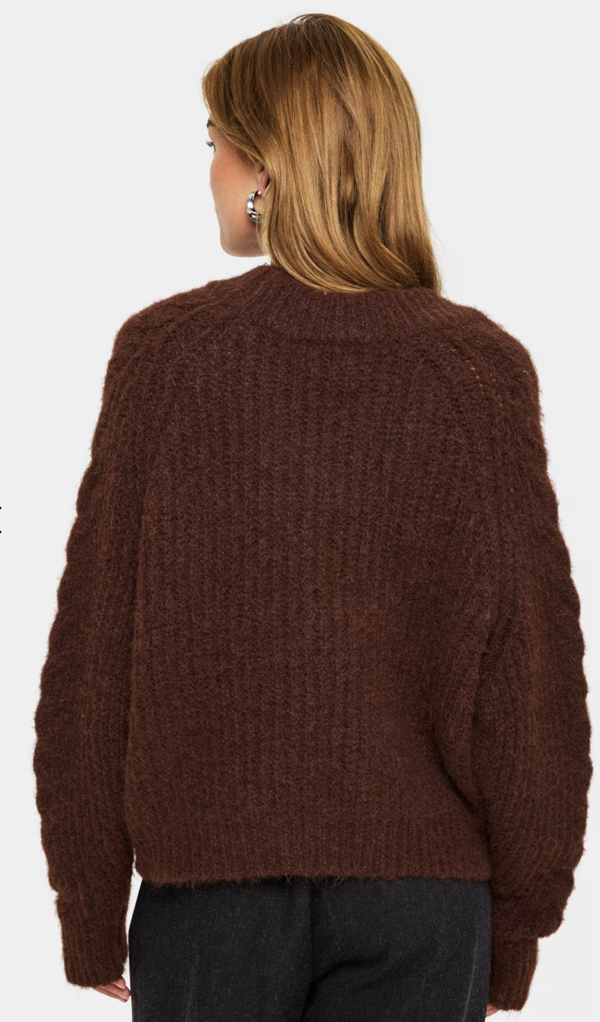 MANDA SZ PULLOVER FONDUE FUDGE MELANGE