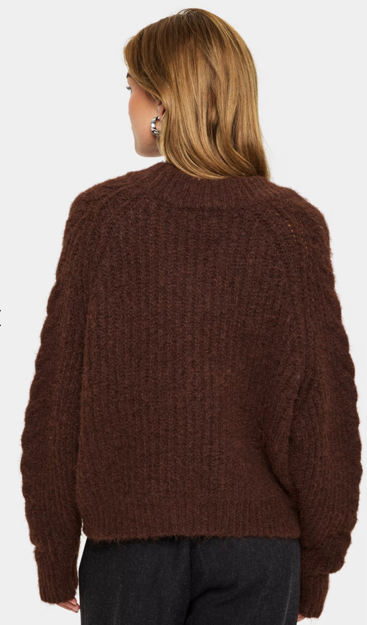 MANDA SZ PULLOVER FONDUE FUDGE MELANGE