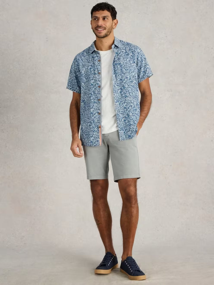 FINSBURY PAISLEY PRINTED SHIRT BLUE PRINT
