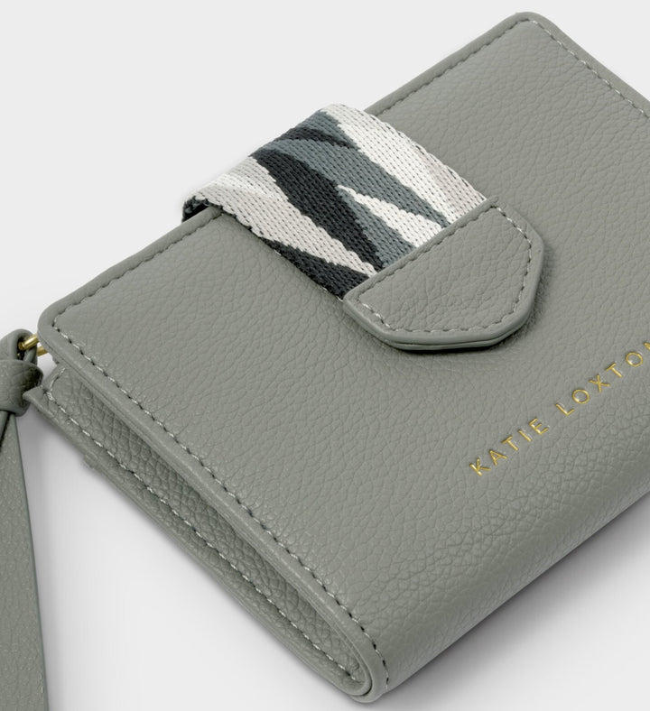 HALLIE COIN & CARD HOLDER | GRAPHITE GREEN