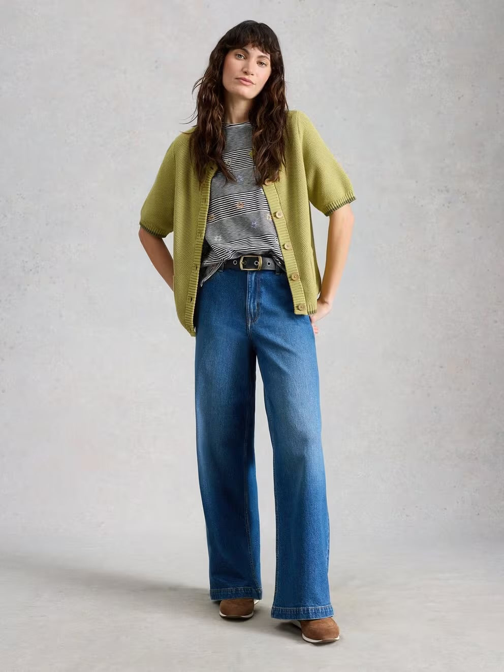 ABBIE STRIPE T-SHIRT NAVY MLT STRIPE T-SHIRT