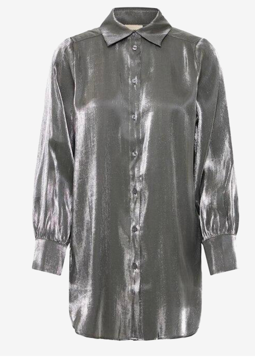 YOLANDA SHIRT GRAY PINSTRIPE