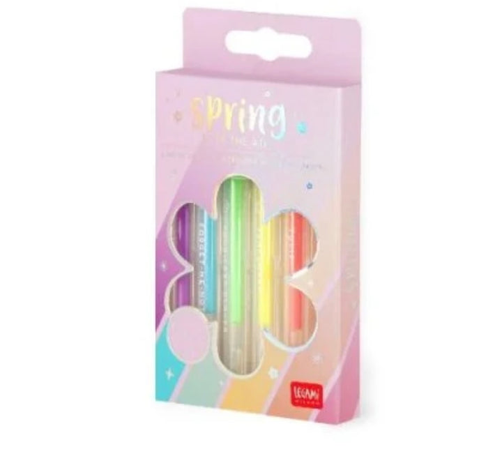 SET OF 6 MINI GEL PENS - PASTEL COLOURS