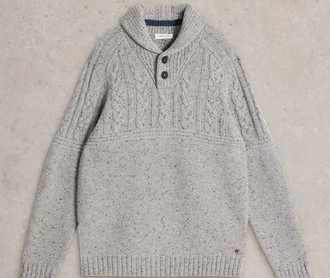 BERKLEY SHAWL NECK JUMPER