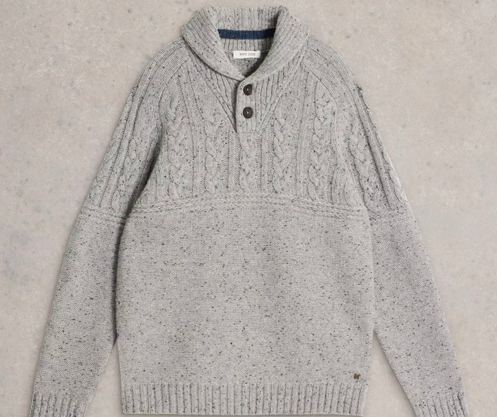 BERKLEY SHAWL NECK JUMPER