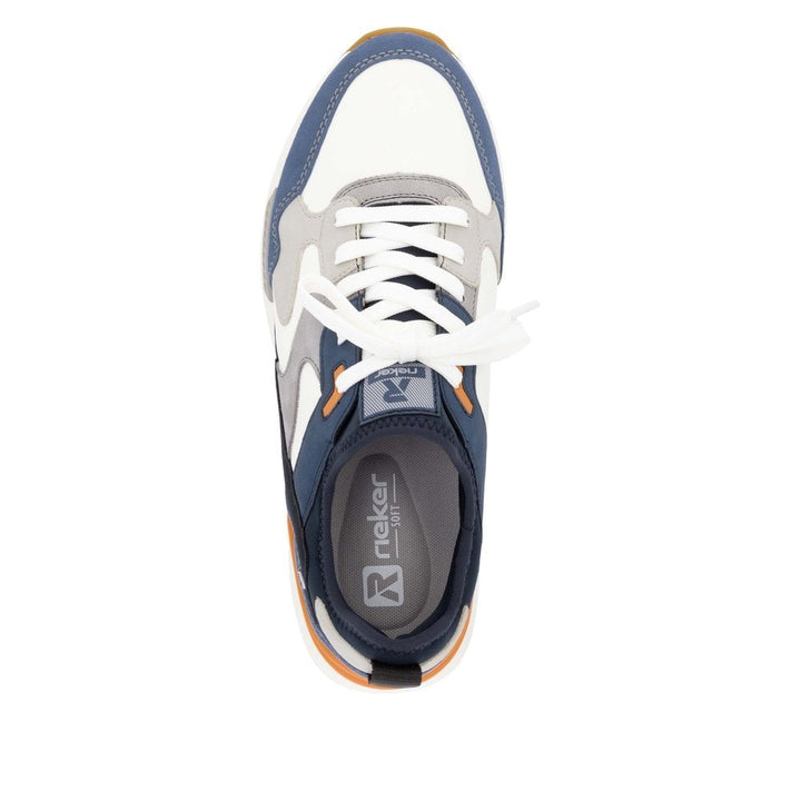 U1403-14 MEN'S SHOES BLUE GESTROBELT