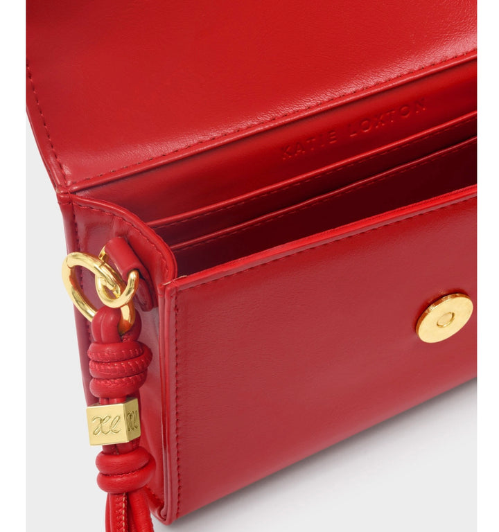 ARDEN BRAIDED MINI BAG | RED