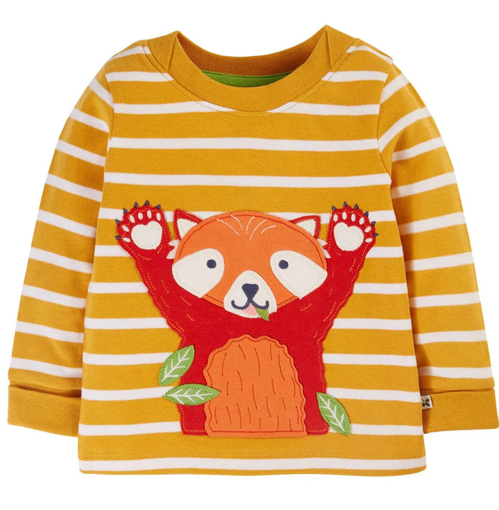 EASY ON TOP GOLD BRETON STRIPE/RED PANDA