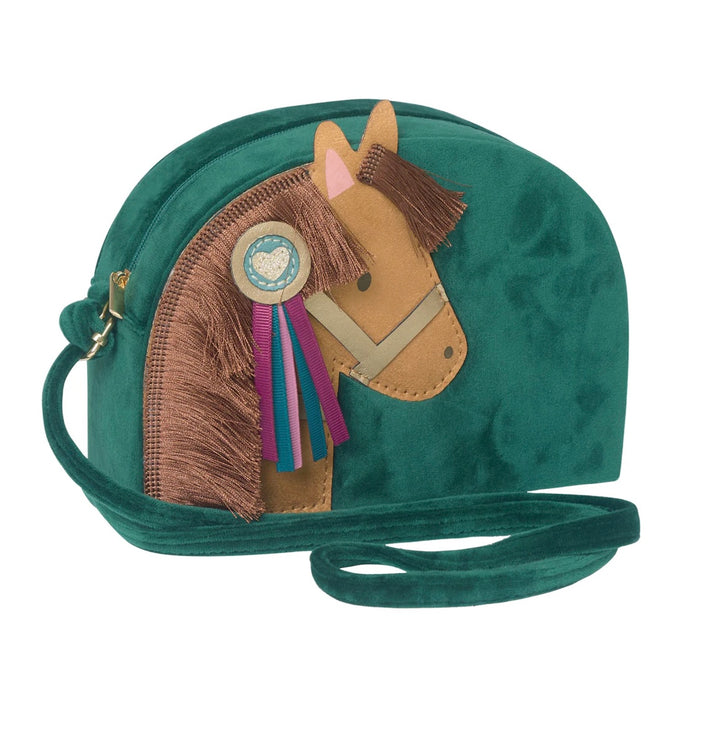 PONY PAL VELVET BAG GREEN