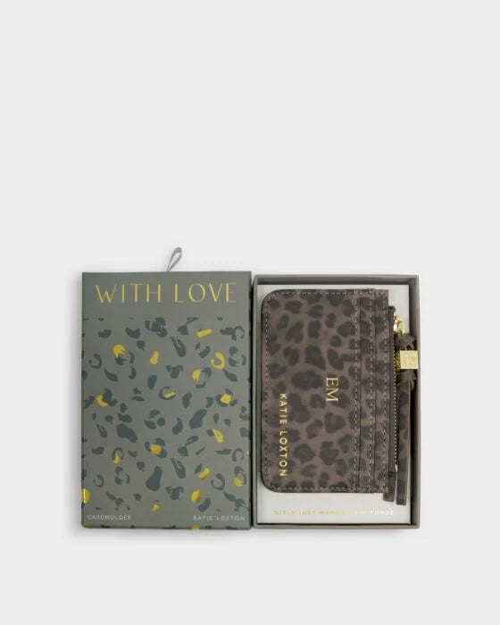 GIFT BOXED COIN & CARD HOLDER LEOPARD
