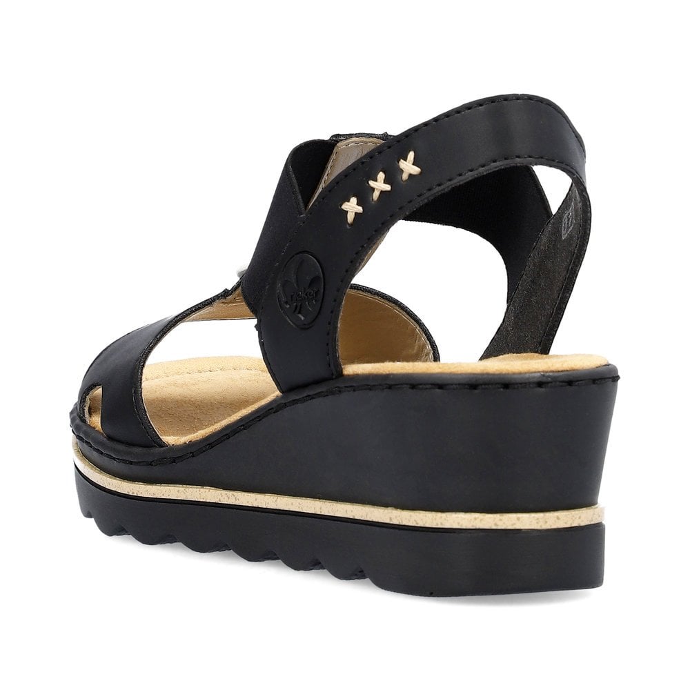 67498-00 LADIES' SANDALS BLACK SEITL. ANFLECHTER