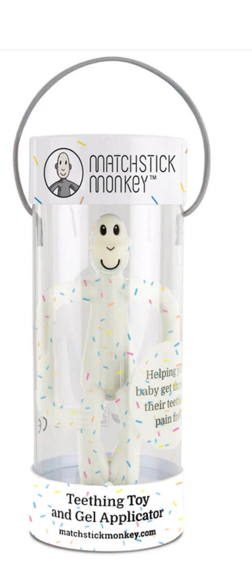 ORIGINAL MONKEY TEETHING GEL APPLICATOR - CONFETTI CREAM