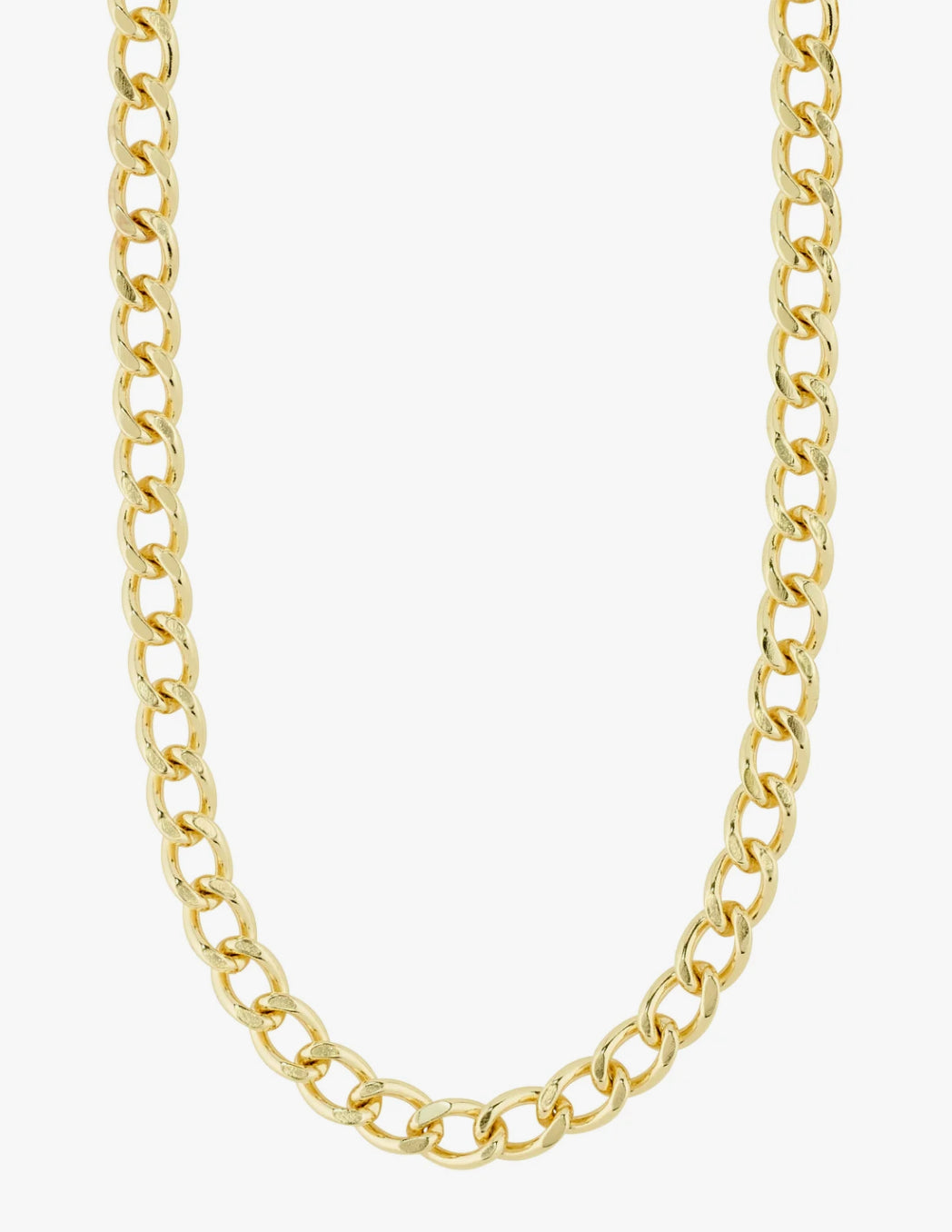 CHARM CURB NECKLACE GOLD-PLATED