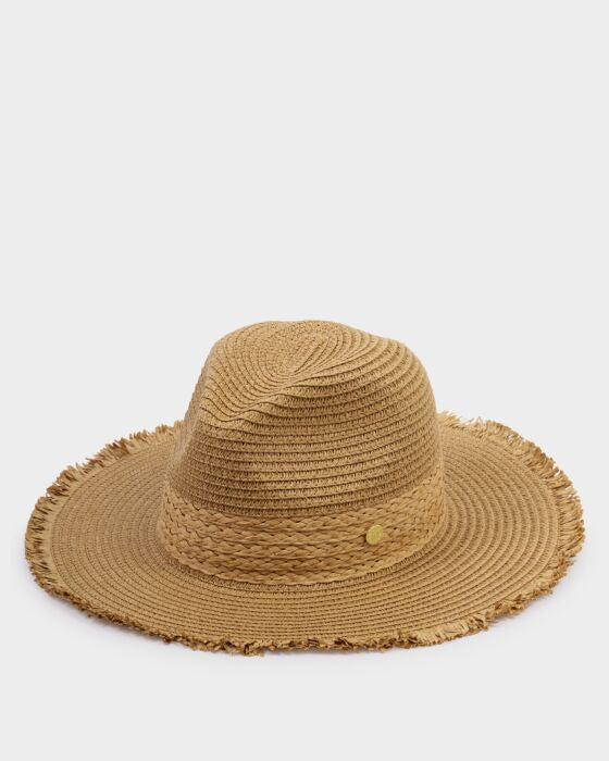STRAW FEDORA HAT