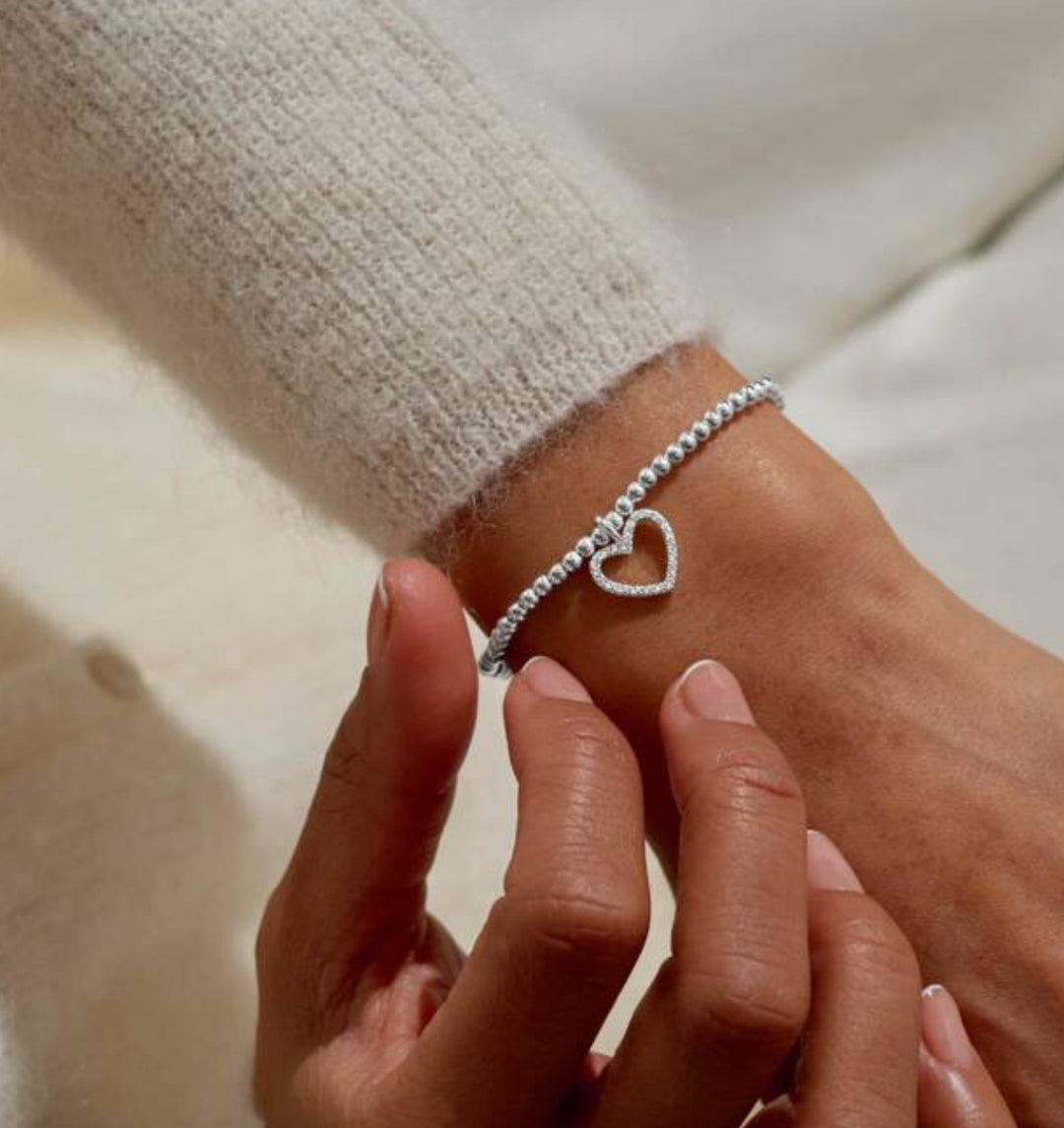 CHRISTMAS A LITTLE MERRY CHRISTMAS SILVER PLATED BRACELET