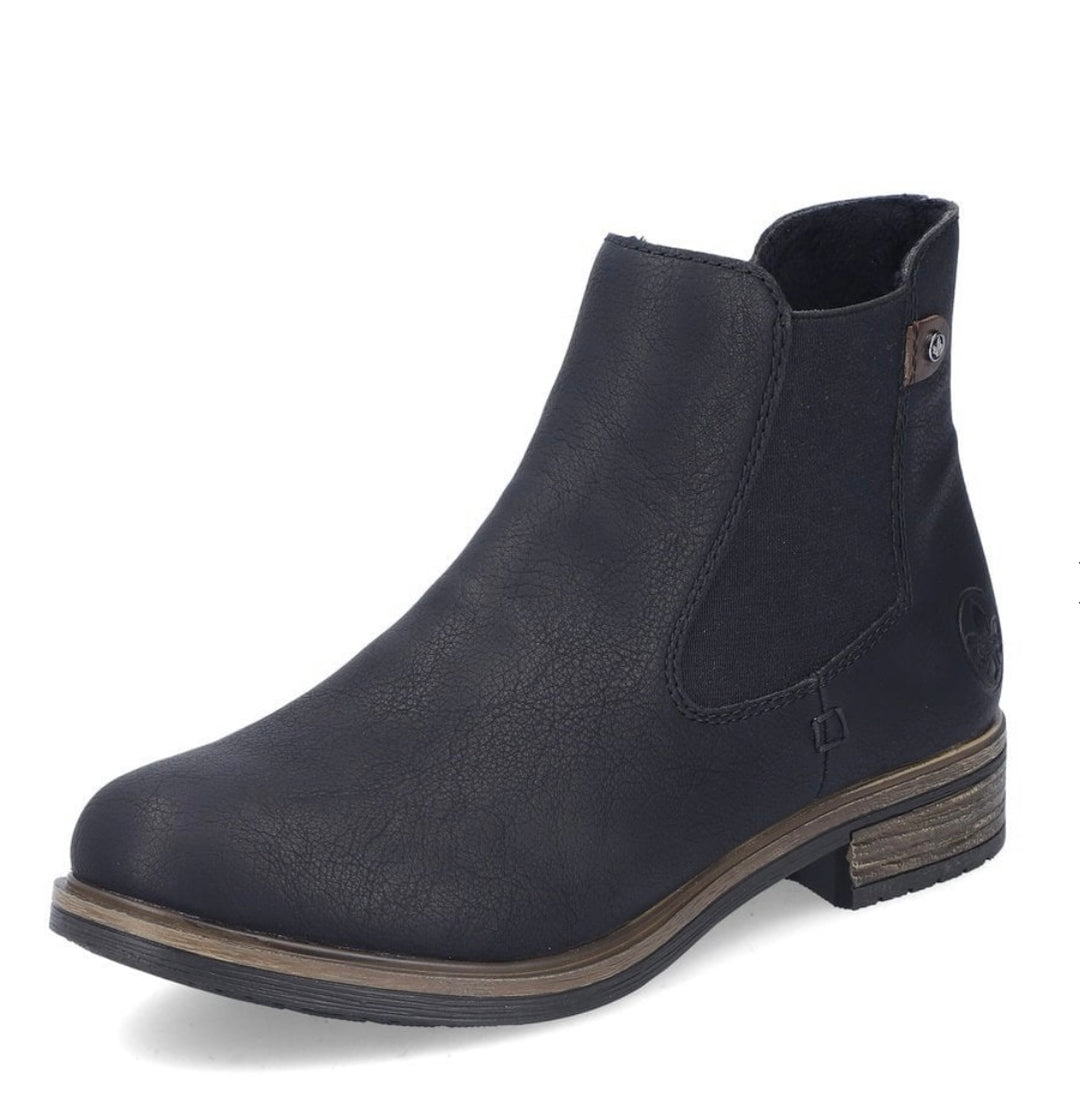 72254-00 LADIES BLACK MID HEIGHT BOOTS