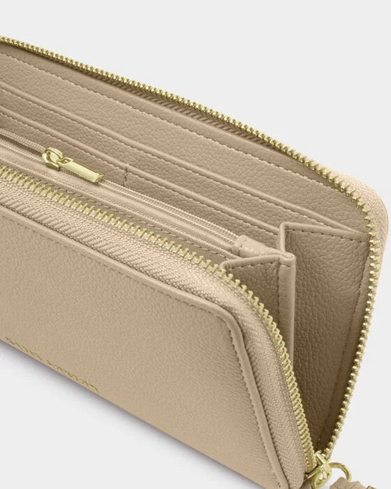 LOTTIE LARGE PURSE TAUPE