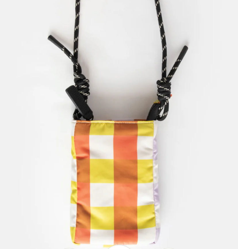 MULTI CHECK CORD PHONE BAG